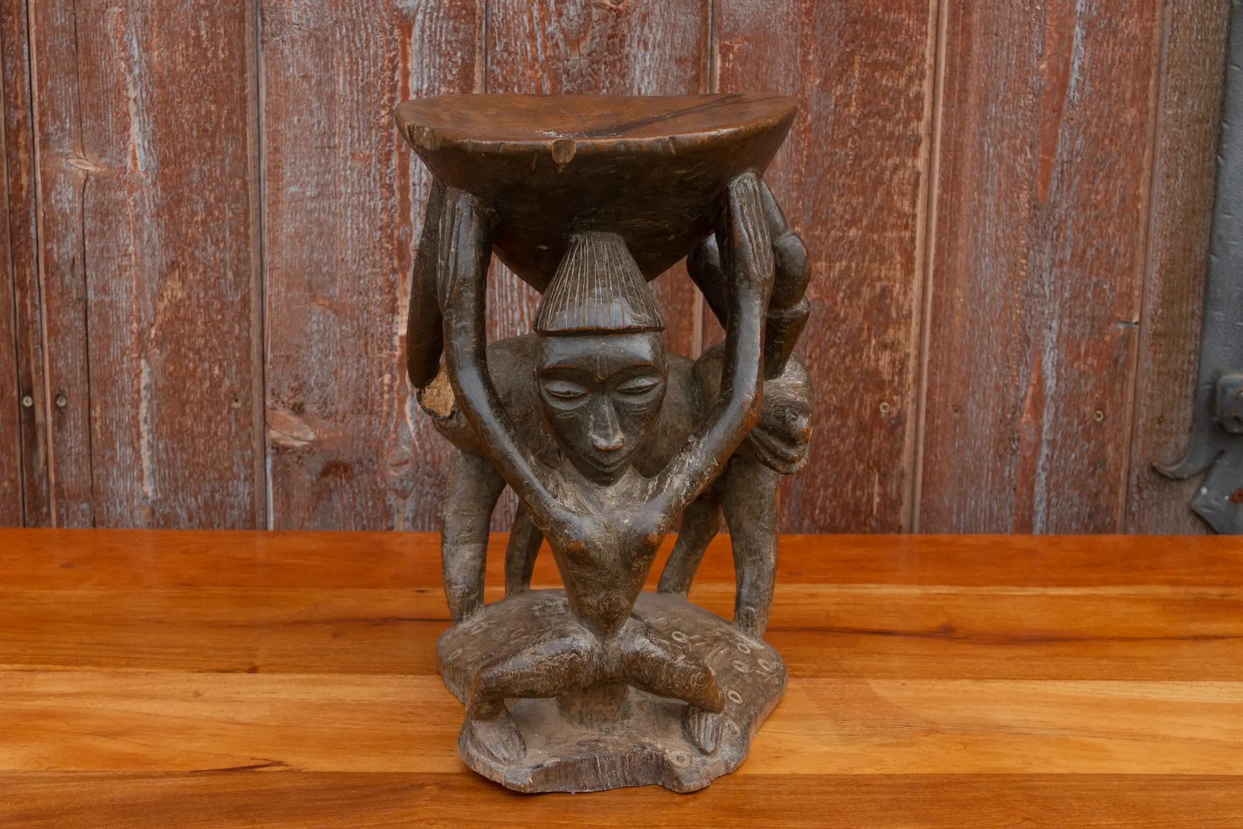 Tribal African Carved Stool 2 Tribal African Carved Stool