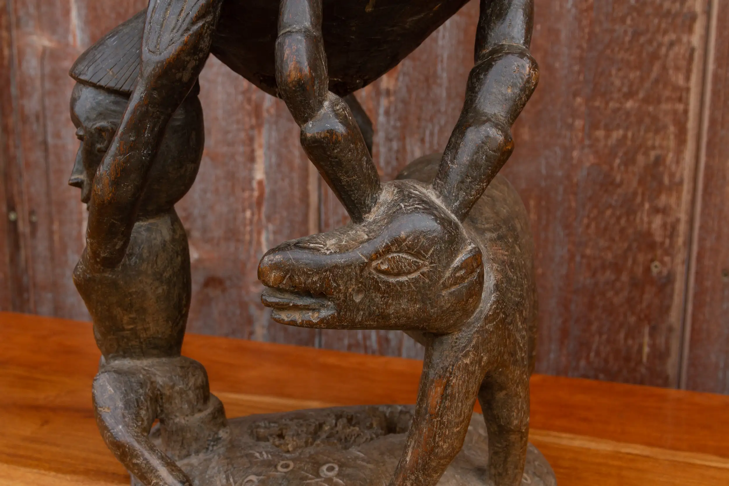 Tribal African Carved Stool 8 Tribal African Carved Stool