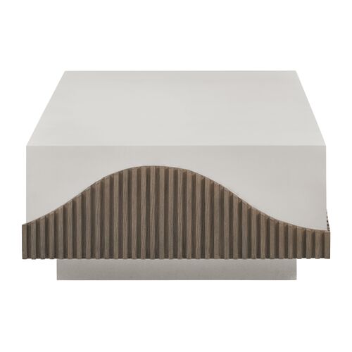 Nolene Outdoor Coffee Table, Brown/White 5 Nolene Outdoor Coffee Table, Brown/White