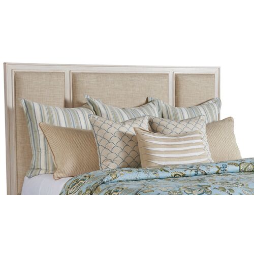 Cal King Crystal Cove Headboard, Whitewash 1 Cal King Crystal Cove Headboard, Whitewash