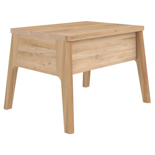 Air 1-Drawer Nightstand, Oak 2 Air 1-Drawer Nightstand, Oak