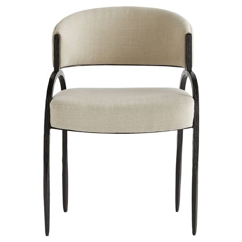 Bahati Accent Chair, Natural Linen 2 Bahati Accent Chair, Natural Linen