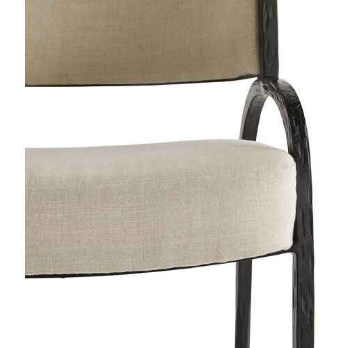 Bahati Accent Chair, Natural Linen 6 Bahati Accent Chair, Natural Linen