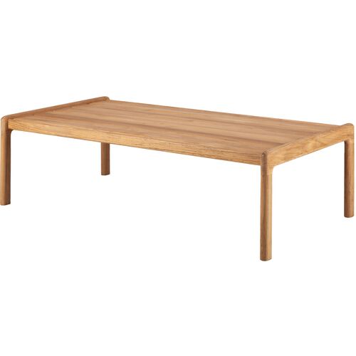 Jack Outdoor Teak Coffee Table, Natural 1 Jack Outdoor Teak Coffee Table, Natural