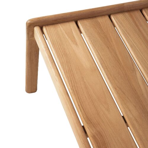 Jack Outdoor Teak Coffee Table, Natural 3 Jack Outdoor Teak Coffee Table, Natural