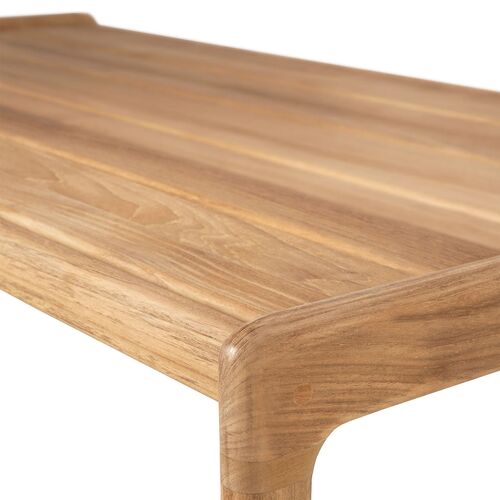 Jack Outdoor Teak Coffee Table, Natural 4 Jack Outdoor Teak Coffee Table, Natural