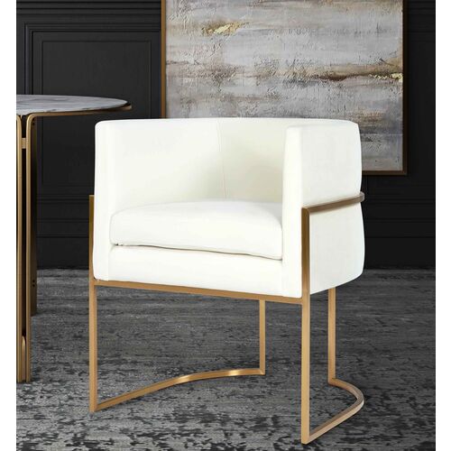 Giselle Side Chair, Cream Velvet 5 Giselle Side Chair, Cream Velvet