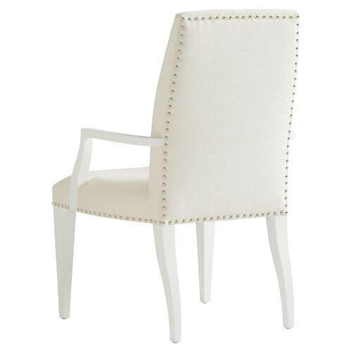Avondale Darien Upholstered Armchair, White 2 Avondale Darien Upholstered Armchair, White