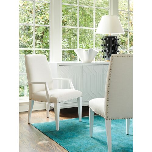 Avondale Darien Upholstered Armchair, White 3 Avondale Darien Upholstered Armchair, White