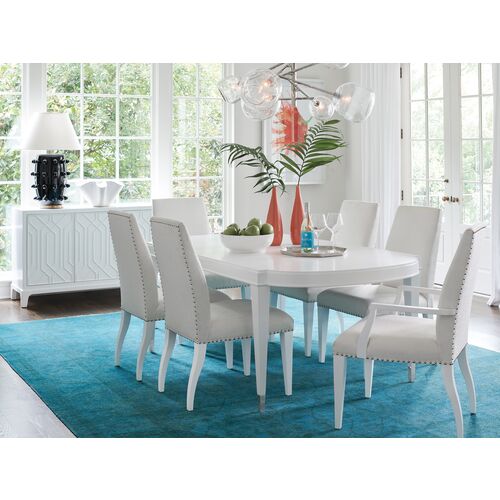 Avondale Darien Upholstered Armchair, White 4 Avondale Darien Upholstered Armchair, White
