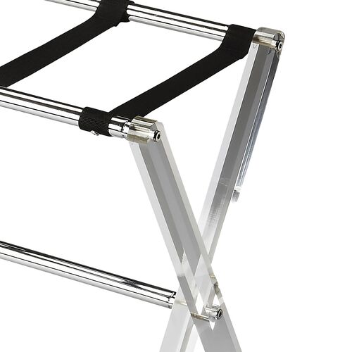 Milly Clear Folding Acrylic Luggage Rack 2 Milly Clear Folding Acrylic Luggage Rack