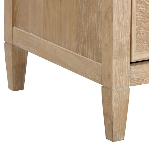 Querida 6-Drawer Whitewashed Oak Chest, Natural 8 Querida 6-Drawer Whitewashed Oak Chest, Natural