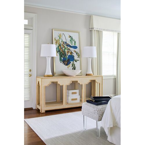Yangon Raffia Console Table, Natural 4 Yangon Raffia Console Table, Natural