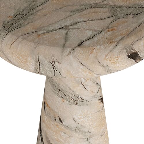 Zahara Concrete Drink Table, Multi Beige 2 Zahara Concrete Drink Table, Multi Beige