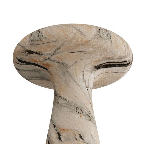 Zahara Concrete Drink Table, Multi Beige 4 Zahara Concrete Drink Table, Multi Beige