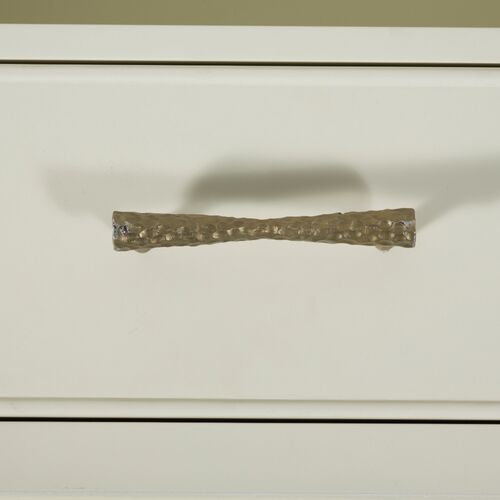 Jessie Shagreen Nightstand, Cream 5 Jessie Shagreen Nightstand, Cream
