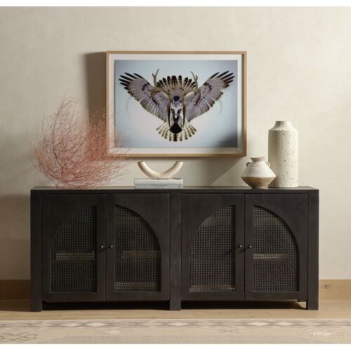 Sabrina Cane Sideboard, Black Wash Mango 13 Sabrina Cane Sideboard, Black Wash Mango