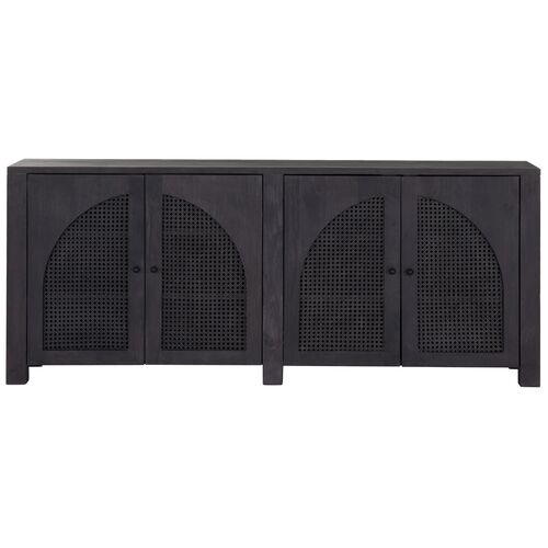 Sabrina Cane Sideboard, Black Wash Mango 2 Sabrina Cane Sideboard, Black Wash Mango