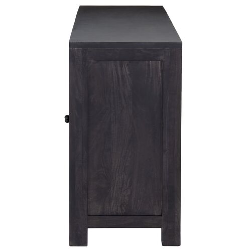 Sabrina Cane Sideboard, Black Wash Mango 3 Sabrina Cane Sideboard, Black Wash Mango