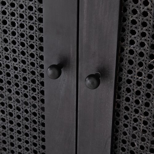 Sabrina Cane Sideboard, Black Wash Mango 5 Sabrina Cane Sideboard, Black Wash Mango