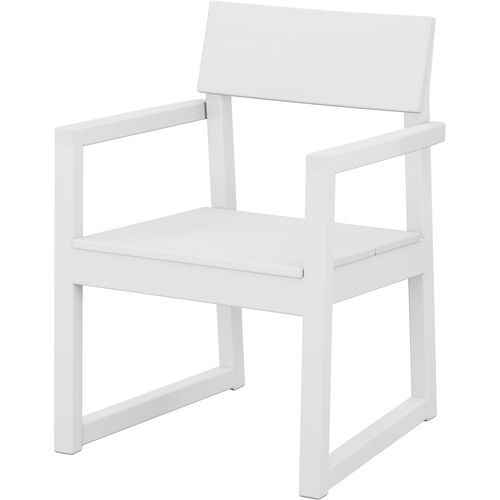Bree Outdoor Dining Armchair, White 1 Bree Outdoor Dining Armchair, White