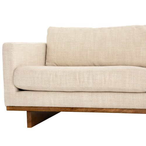 Piper 2pc 86" Sectional Right-Facing Chaise, Taupe Performance 12 Piper 2pc 86" Sectional Right-Facing Chaise, Taupe Performance