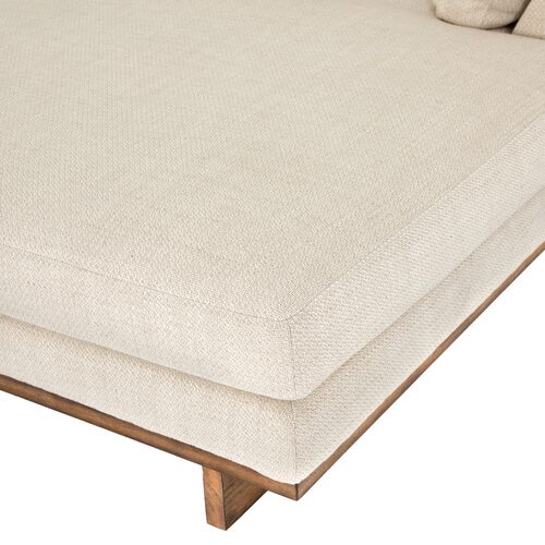 Piper 2pc 86" Sectional Right-Facing Chaise, Taupe Performance 7 Piper 2pc 86" Sectional Right-Facing Chaise, Taupe Performance