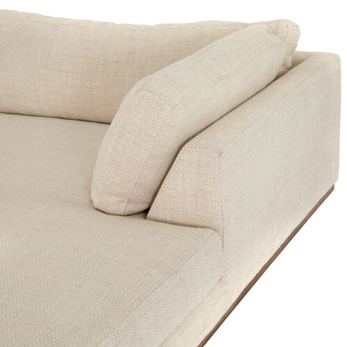 Piper 2pc 86" Sectional Right-Facing Chaise, Taupe Performance 8 Piper 2pc 86" Sectional Right-Facing Chaise, Taupe Performance