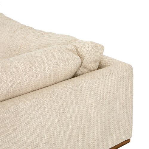 Piper 2pc 86" Sectional Right-Facing Chaise, Taupe Performance 9 Piper 2pc 86" Sectional Right-Facing Chaise, Taupe Performance