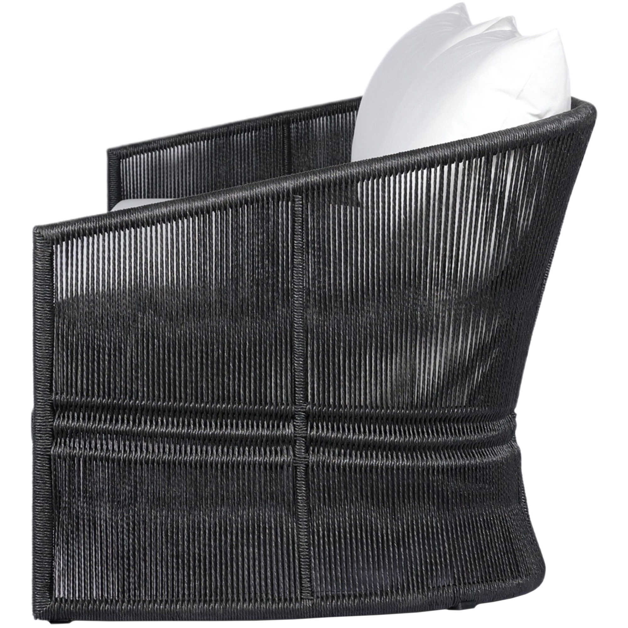 Rosehaven Outdoor Woven Sofa, Black/Arashi Salt 5 Rosehaven Outdoor Woven Sofa, Black/Arashi Salt