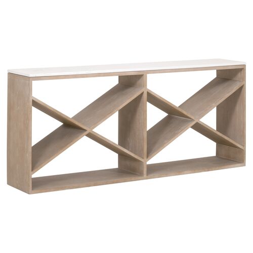 Tyron Console Table, Smoke Gray 1 Tyron Console Table, Smoke Gray