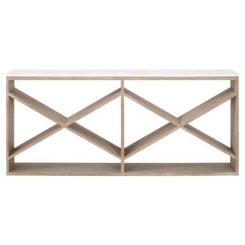 Tyron Console Table, Smoke Gray 2 Tyron Console Table, Smoke Gray