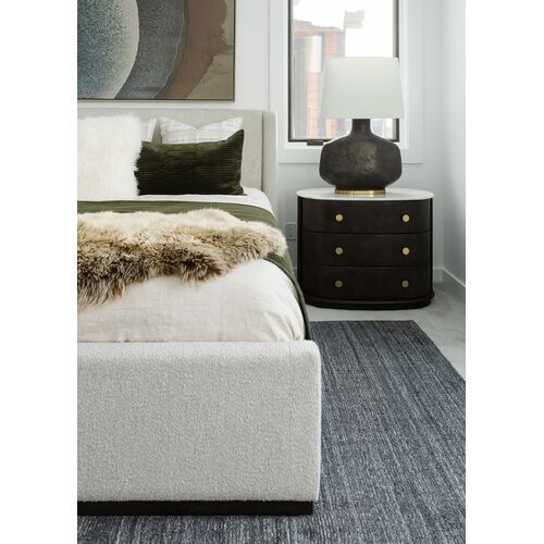 Evelyn Upholstered Bed, Smoke Gray Performance 11 Evelyn Upholstered Bed, Smoke Gray Performance