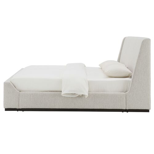 Evelyn Upholstered Bed, Smoke Gray Performance 13 Evelyn Upholstered Bed, Smoke Gray Performance