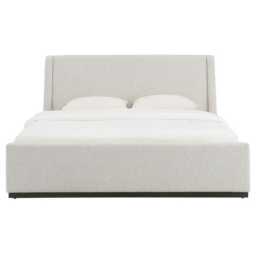 Evelyn Upholstered Bed, Smoke Gray Performance 2 Evelyn Upholstered Bed, Smoke Gray Performance