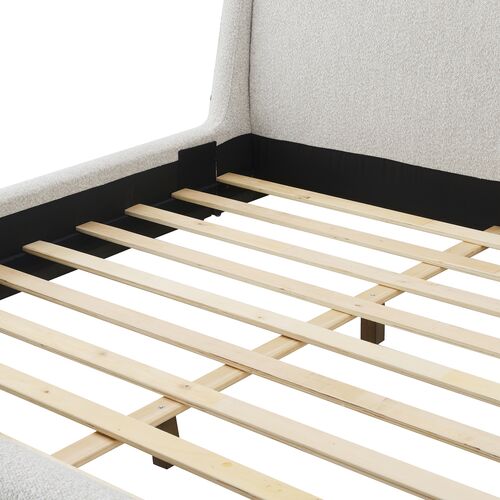 Evelyn Upholstered Bed, Smoke Gray Performance 4 Evelyn Upholstered Bed, Smoke Gray Performance