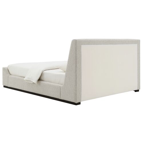 Evelyn Upholstered Bed, Smoke Gray Performance 7 Evelyn Upholstered Bed, Smoke Gray Performance