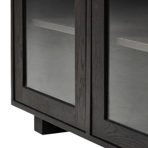 Harley Media Console, Worn Black Oak 11 Harley Media Console, Worn Black Oak