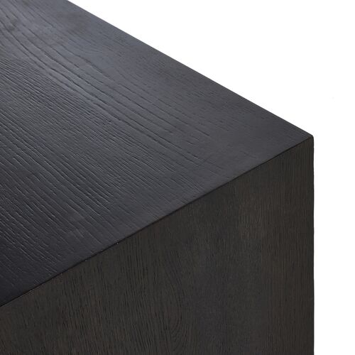 Harley Media Console, Worn Black Oak 12 Harley Media Console, Worn Black Oak