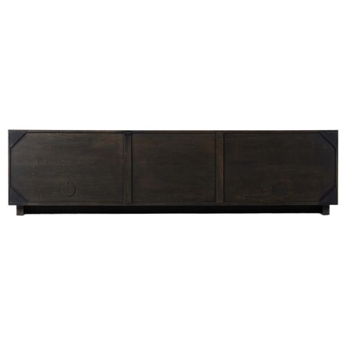 Harley Media Console, Worn Black Oak 6 Harley Media Console, Worn Black Oak