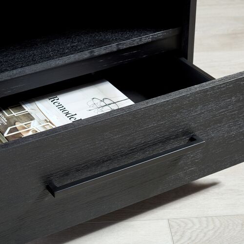 Elina 1-Drawer Nightstand, Black 3 Elina 1-Drawer Nightstand, Black