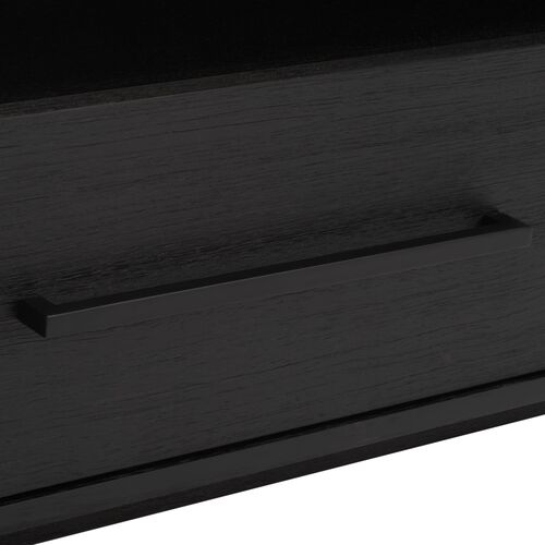 Elina 1-Drawer Nightstand, Black 4 Elina 1-Drawer Nightstand, Black