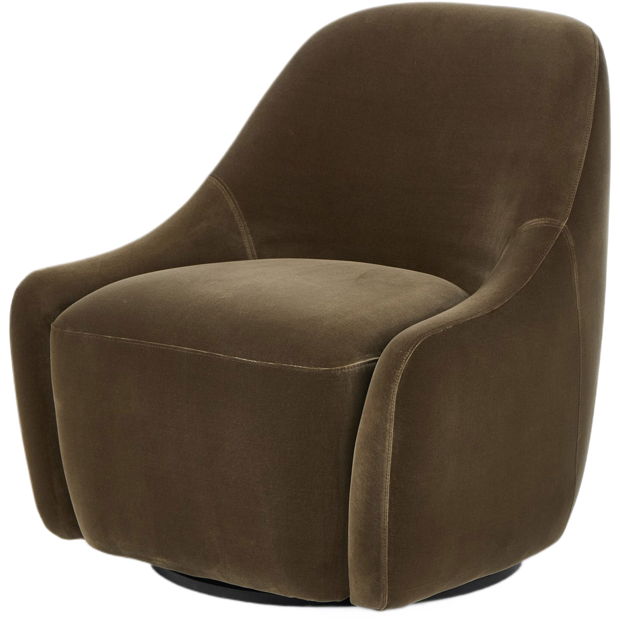 Magnolia Velvet Swivel Chair, Surrey Olive 1 Magnolia Velvet Swivel Chair, Surrey Olive