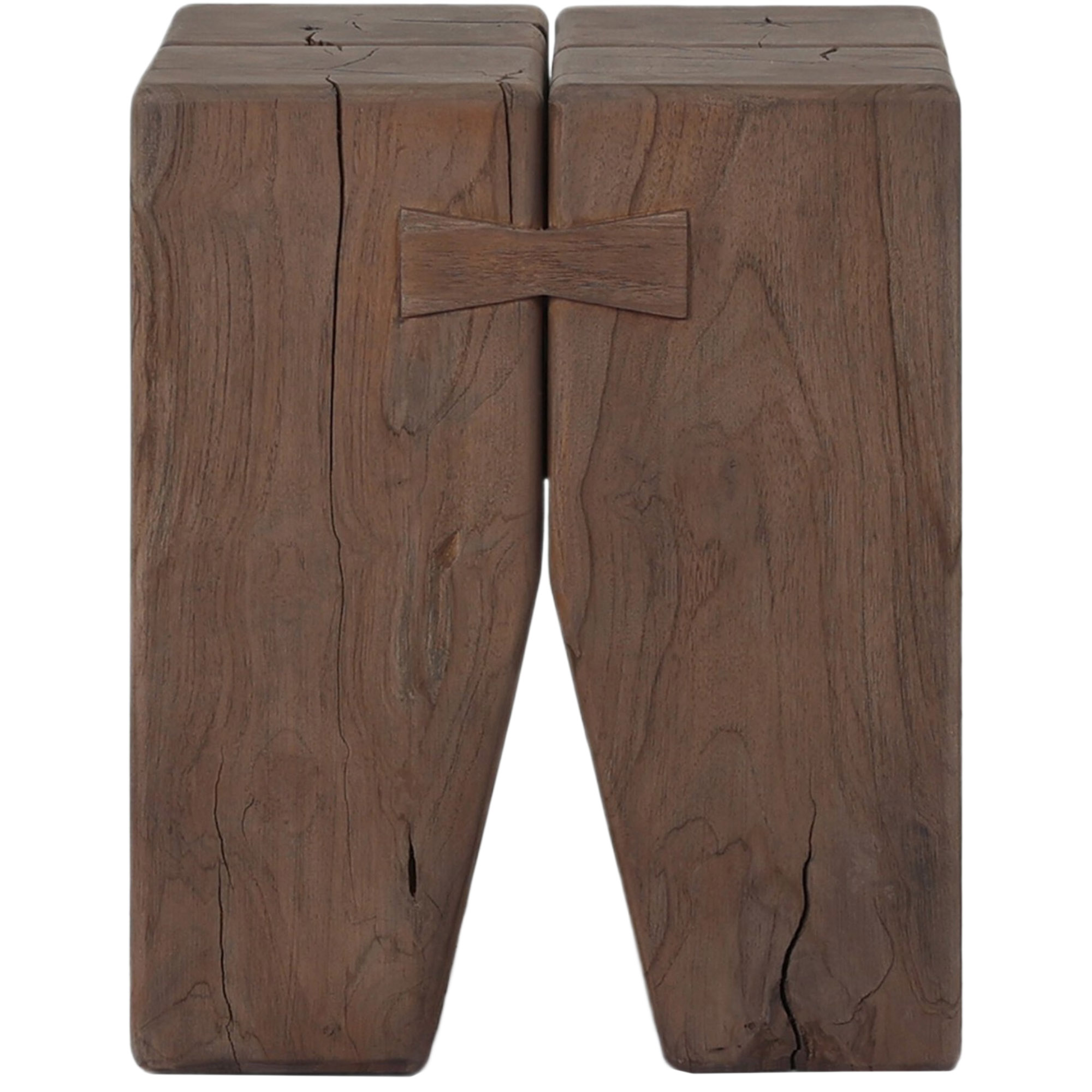 Sova Outdoor Teak End Table, Stained Toasted Brown 4 Sova Outdoor Teak End Table, Stained Toasted Brown