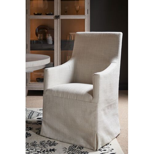Kyna Slip Cover Dining Chair, Asbury Oyster 4 Kyna Slip Cover Dining Chair, Asbury Oyster