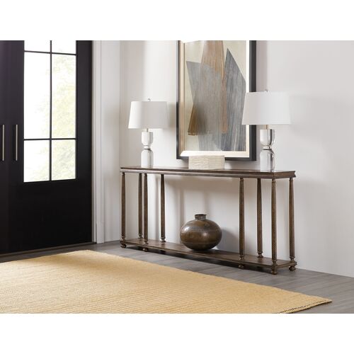 Vera Cruz Oak Console Table, Brown 3 Vera Cruz Oak Console Table, Brown