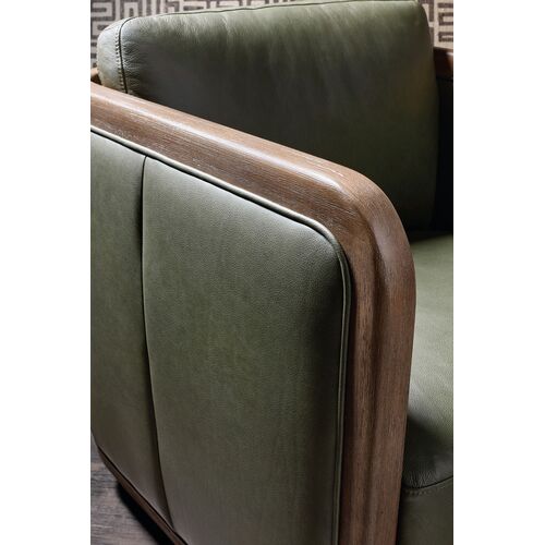 Breeze Leather Accent Chair, Green 6 Breeze Leather Accent Chair, Green