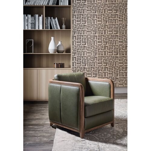 Breeze Leather Accent Chair, Green 7 Breeze Leather Accent Chair, Green