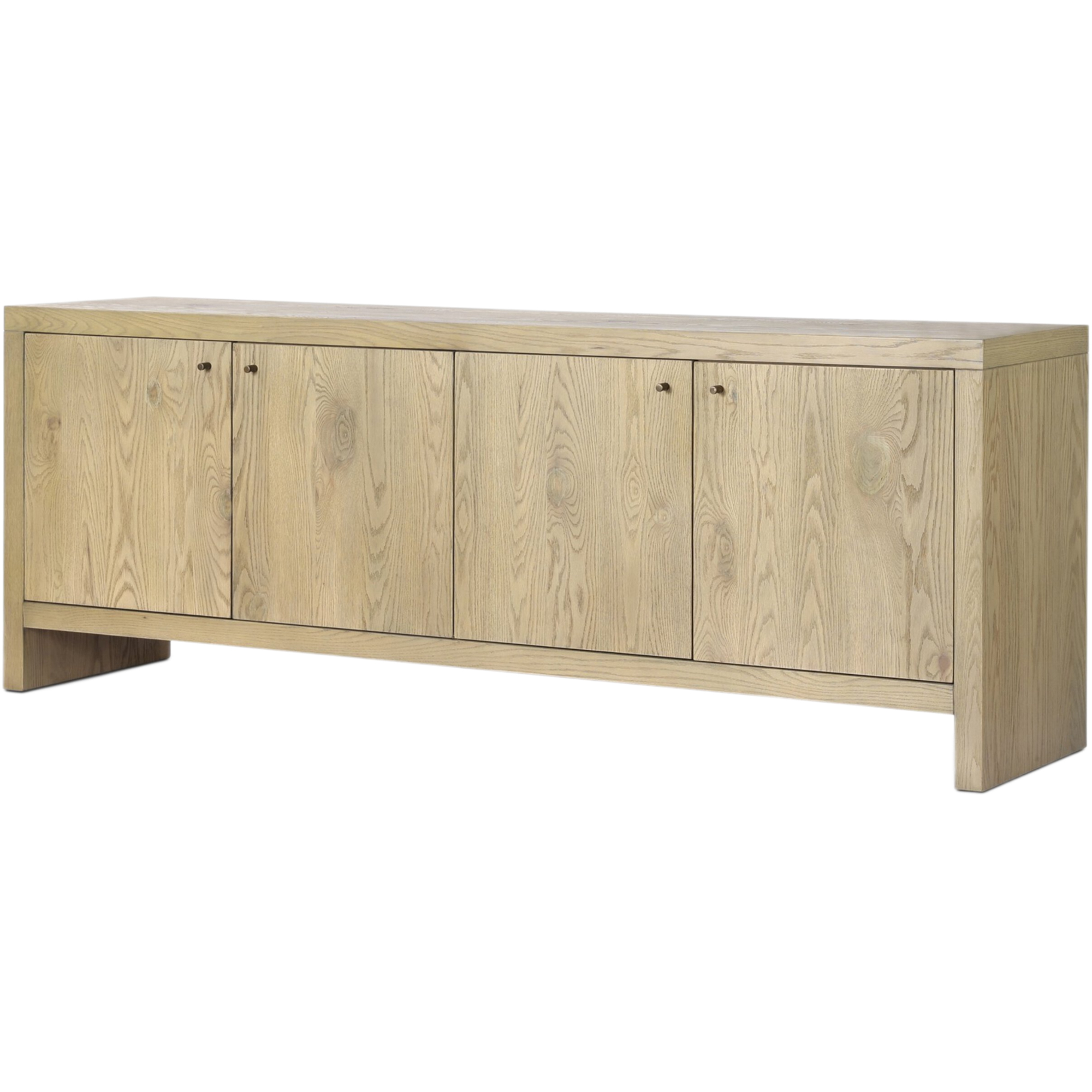Hank 4-Door Sideboard, Sandy Resawn Oak 1 Hank 4-Door Sideboard, Sandy Resawn Oak