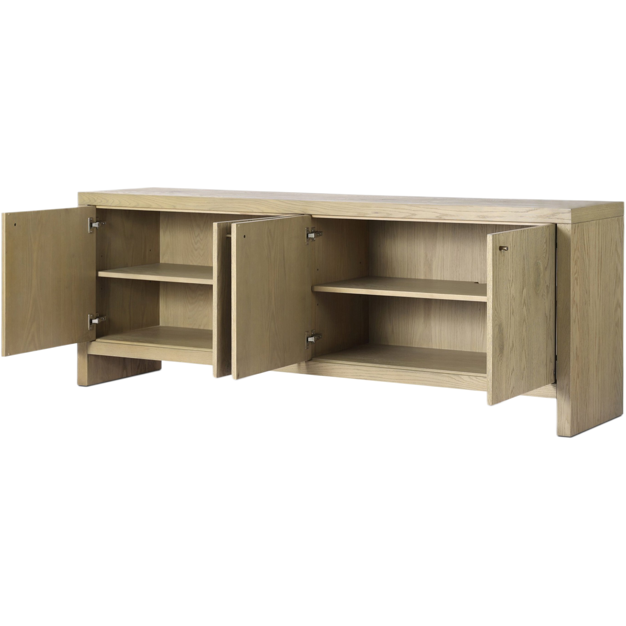 Hank 4-Door Sideboard, Sandy Resawn Oak 9 Hank 4-Door Sideboard, Sandy Resawn Oak